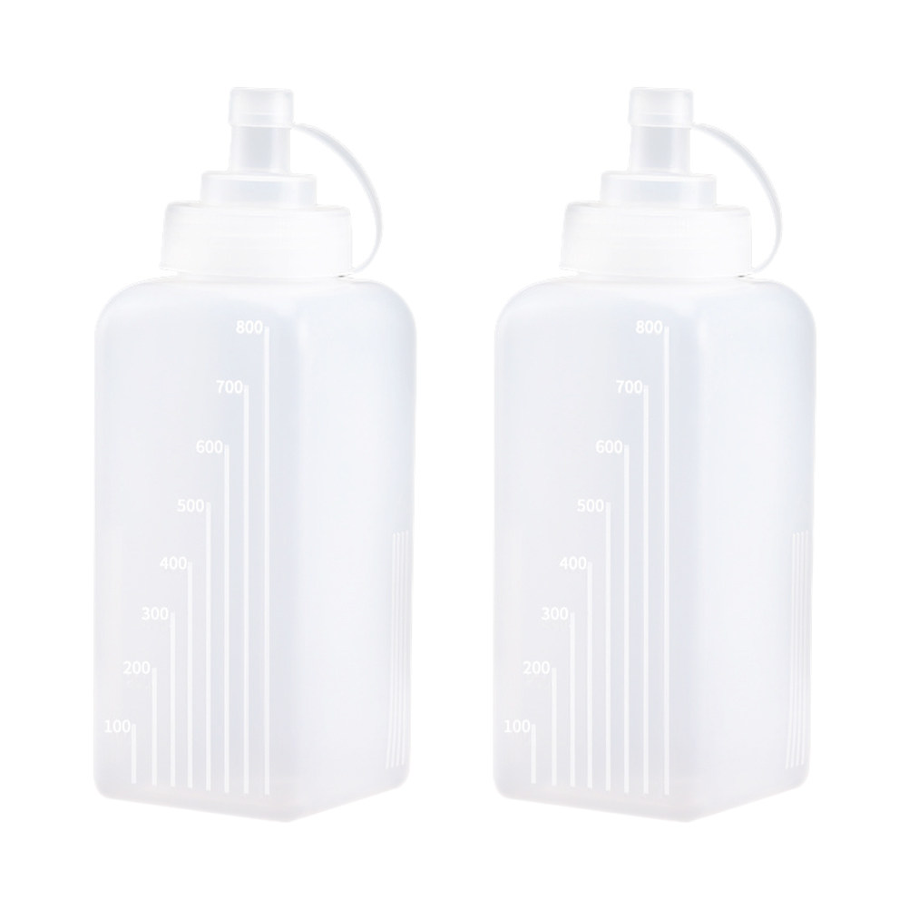 Sauce Squeeze Bottle - 2Pcs Plastic Squeeze Bottles Wide Mouth