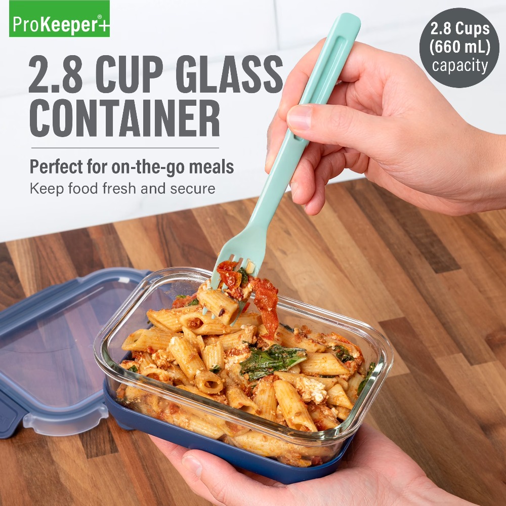 2.8 Cup Glass Food Storage Con - Meal Prep Box ulasan dan harga