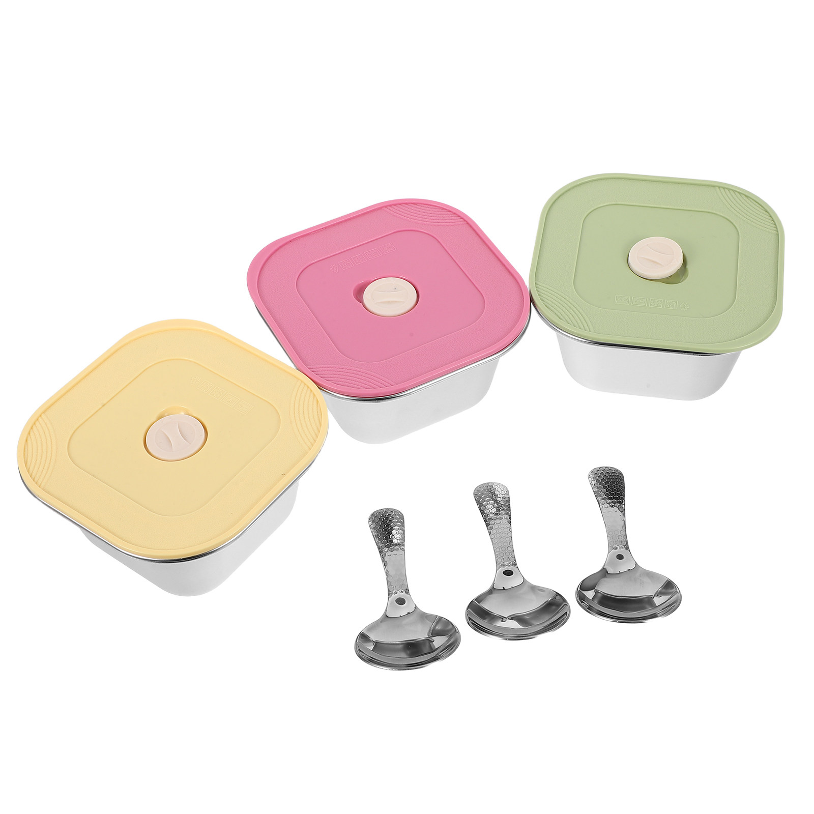 3Pcs Stainless Steel Snack Con - Meal Prep Box ulasan dan harga