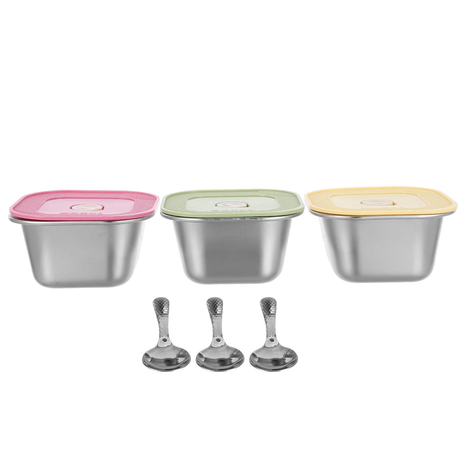 3Pcs Stainless Steel Snack Con - Meal Prep Box ulasan dan harga