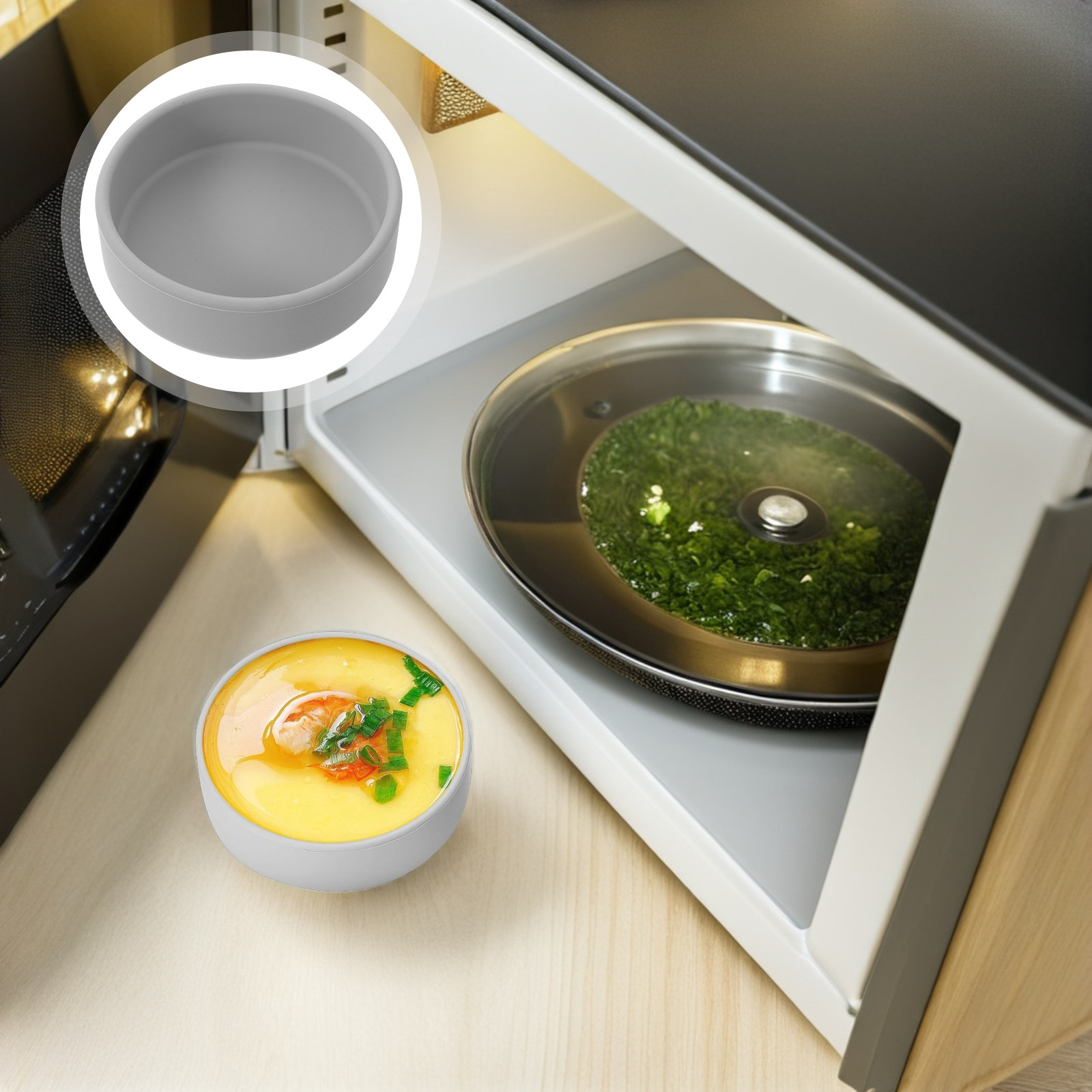 3Pcs Silicone Air Fryer Egg Mo - Meal Prep Healthy Breakfast ulasan dan harga