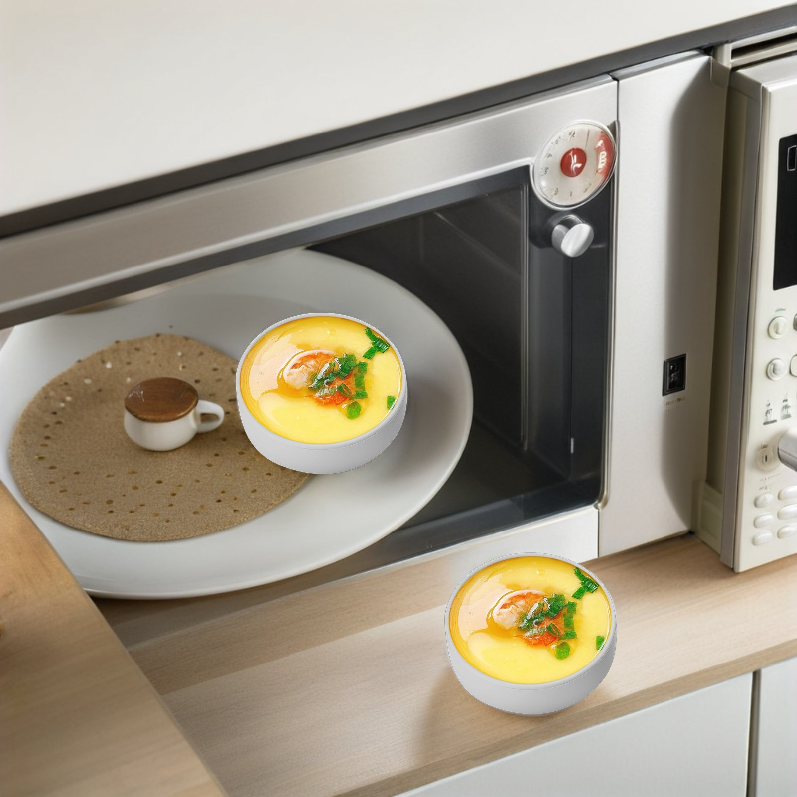 3Pcs Silicone Air Fryer Egg Mo - Meal Prep Healthy Breakfast ulasan dan harga