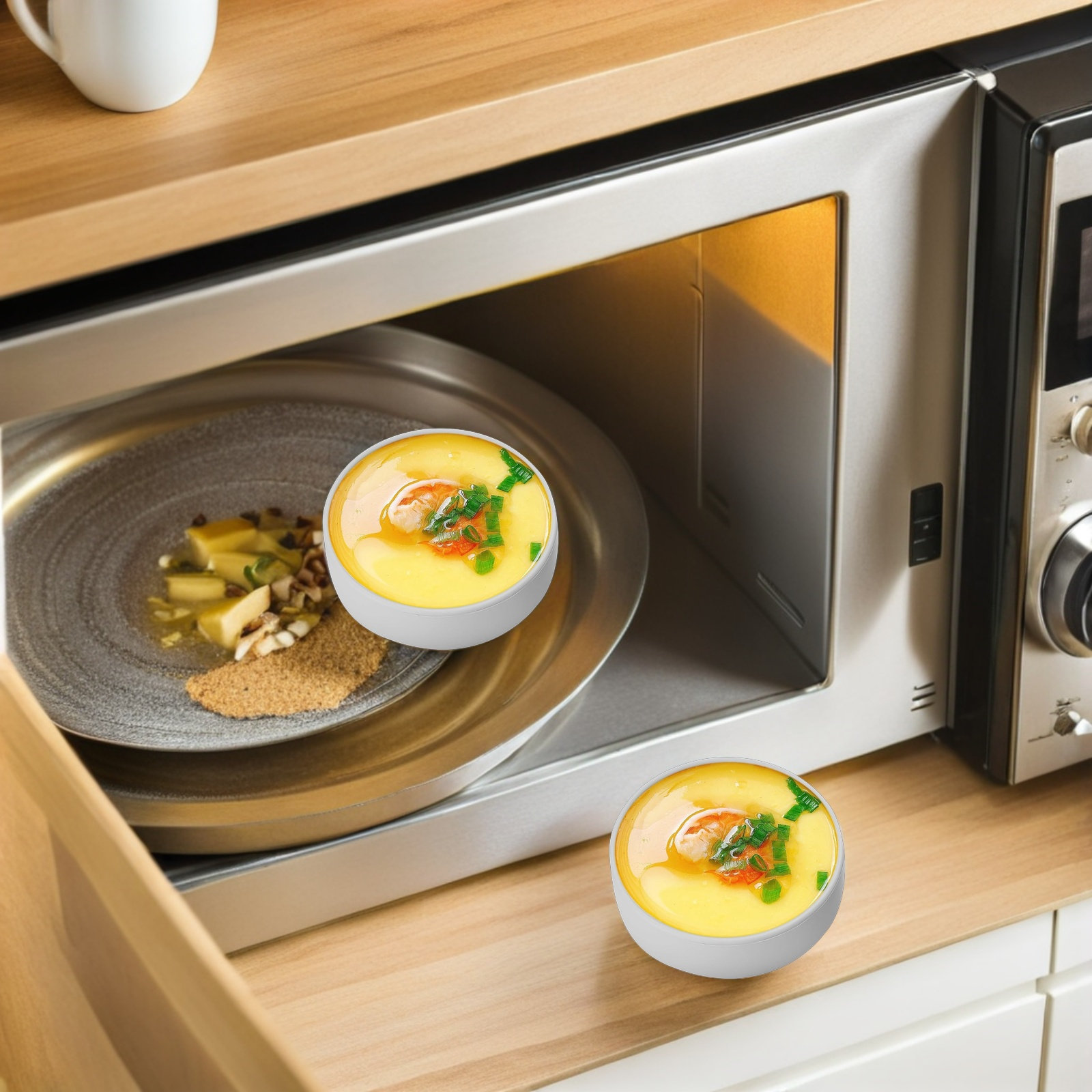 3Pcs Silicone Air Fryer Egg Mo - Meal Prep Healthy Breakfast ulasan dan harga