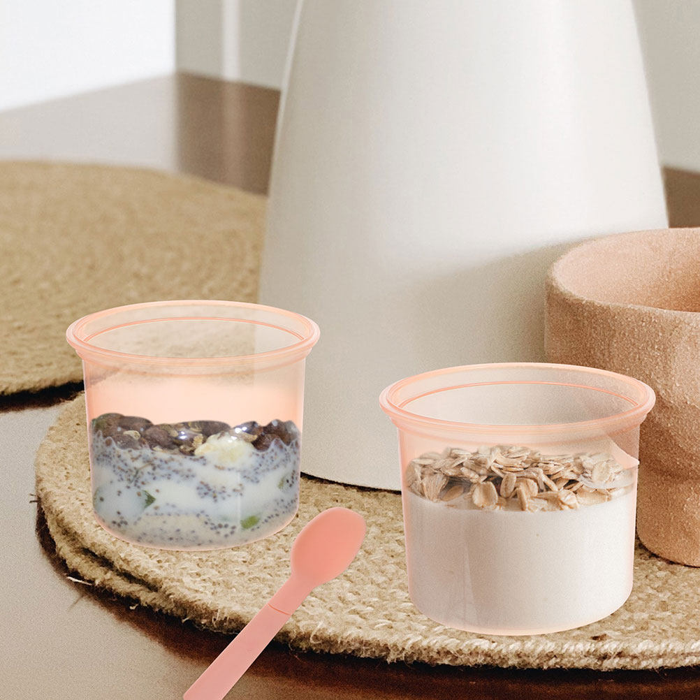 2Pcs Overnight Oats Jar Set Pr - Meal Prep Overnight Oats ulasan dan harga