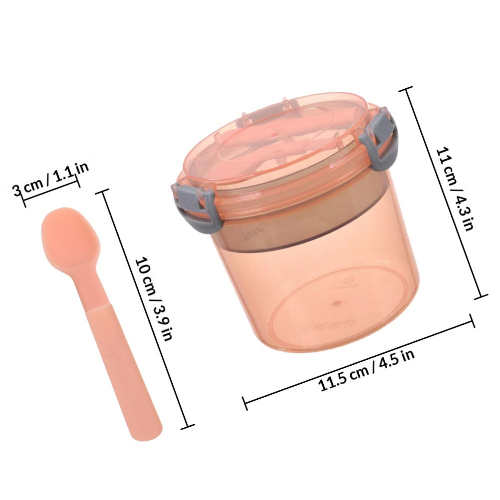 2Pcs Overnight Oats Jar Set Pr - Meal Prep Overnight Oats ulasan dan harga