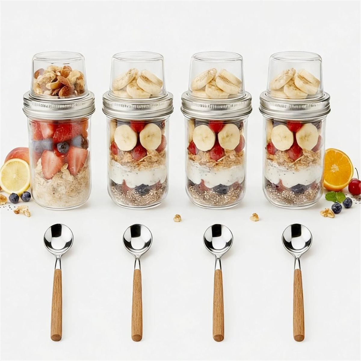 BAAE Overnight Oats Containers - Meal Prep Overnight Oats ulasan dan harga