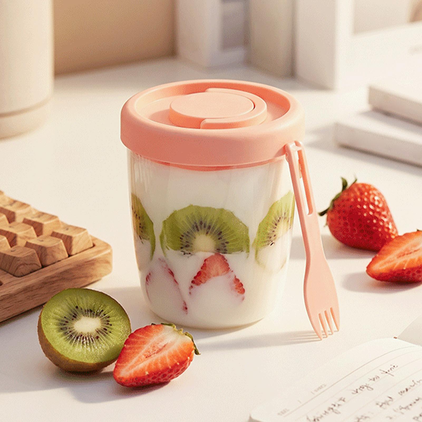 Yogurt Containers with Lids Ai - Meal Prep Overnight Oats ulasan dan harga