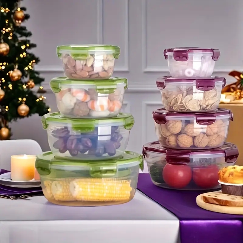 4 Plastic Food Storage Contain - Meal Prep Box ulasan dan harga