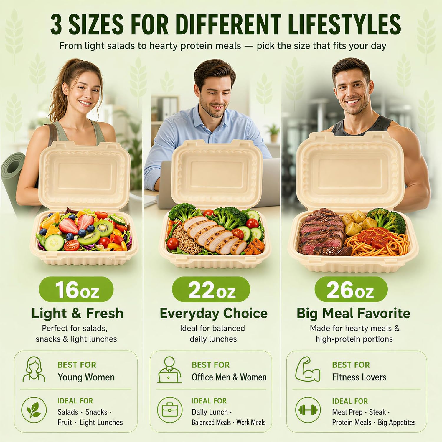 50 Pack 16oz Clamshell Take Ou - Meal Prep Box ulasan dan harga