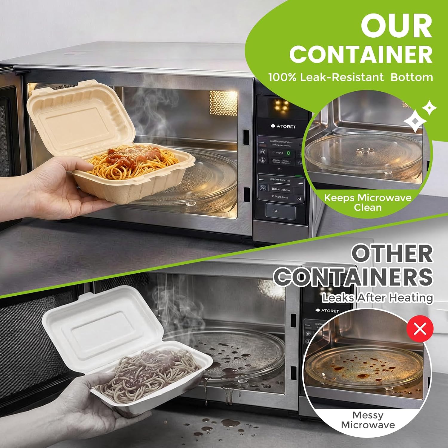 50 Pack 16oz Clamshell Take Ou - Meal Prep Box ulasan dan harga
