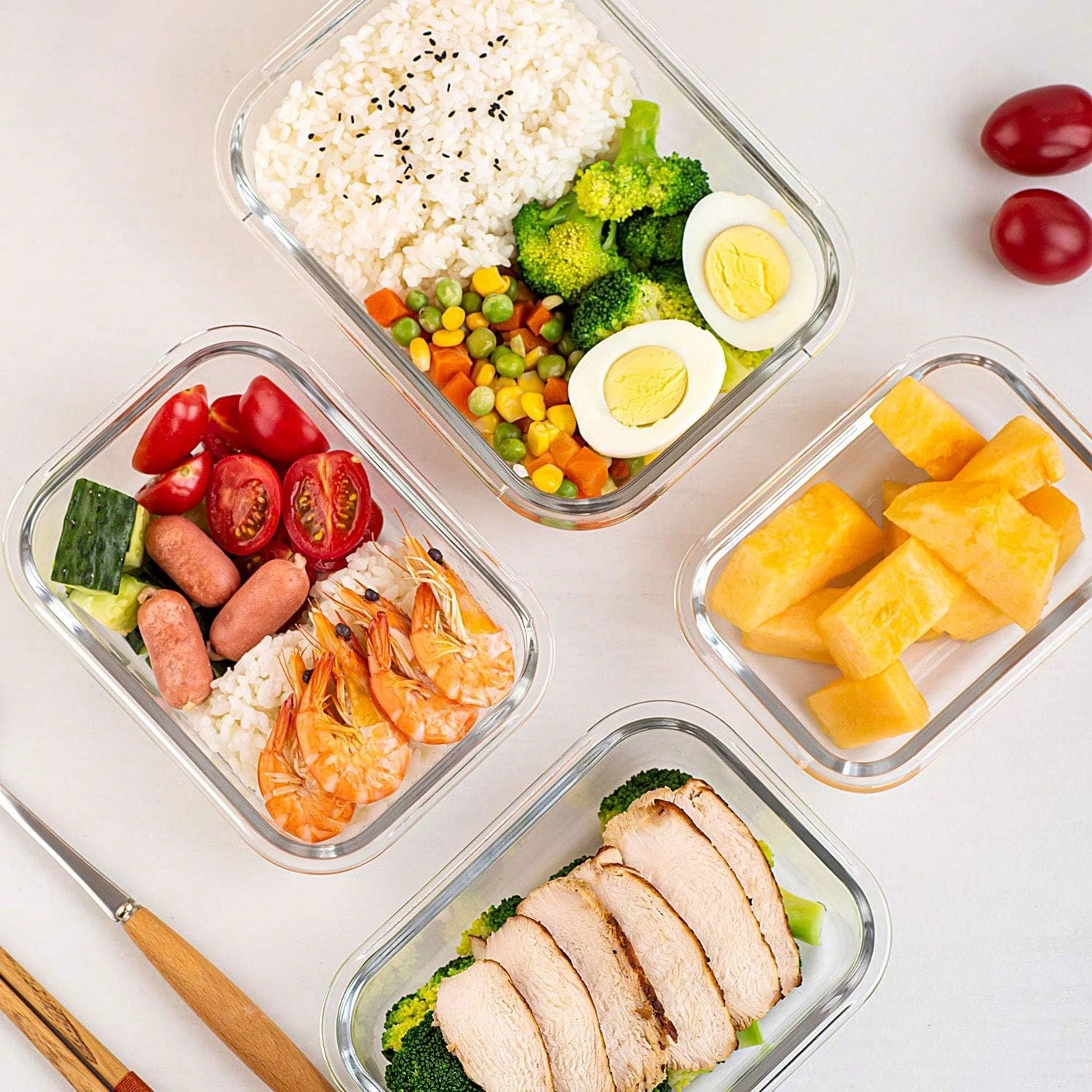 10 Pack Glass Meal Prep Contai - Meal Prep Box ulasan dan harga
