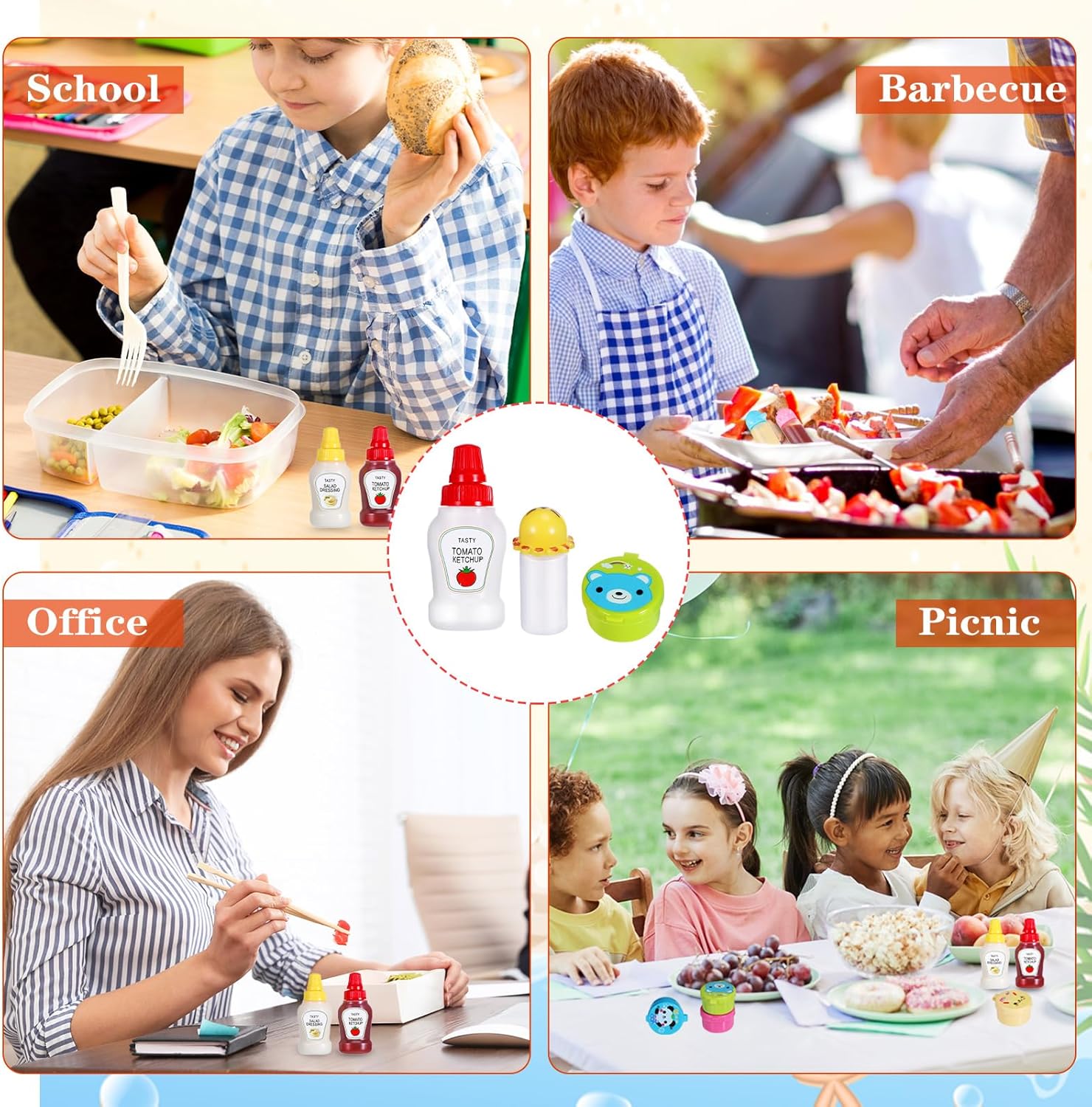 Kids Bento Lunch Box Accessori - Sauce Squeeze Bottle ulasan dan harga