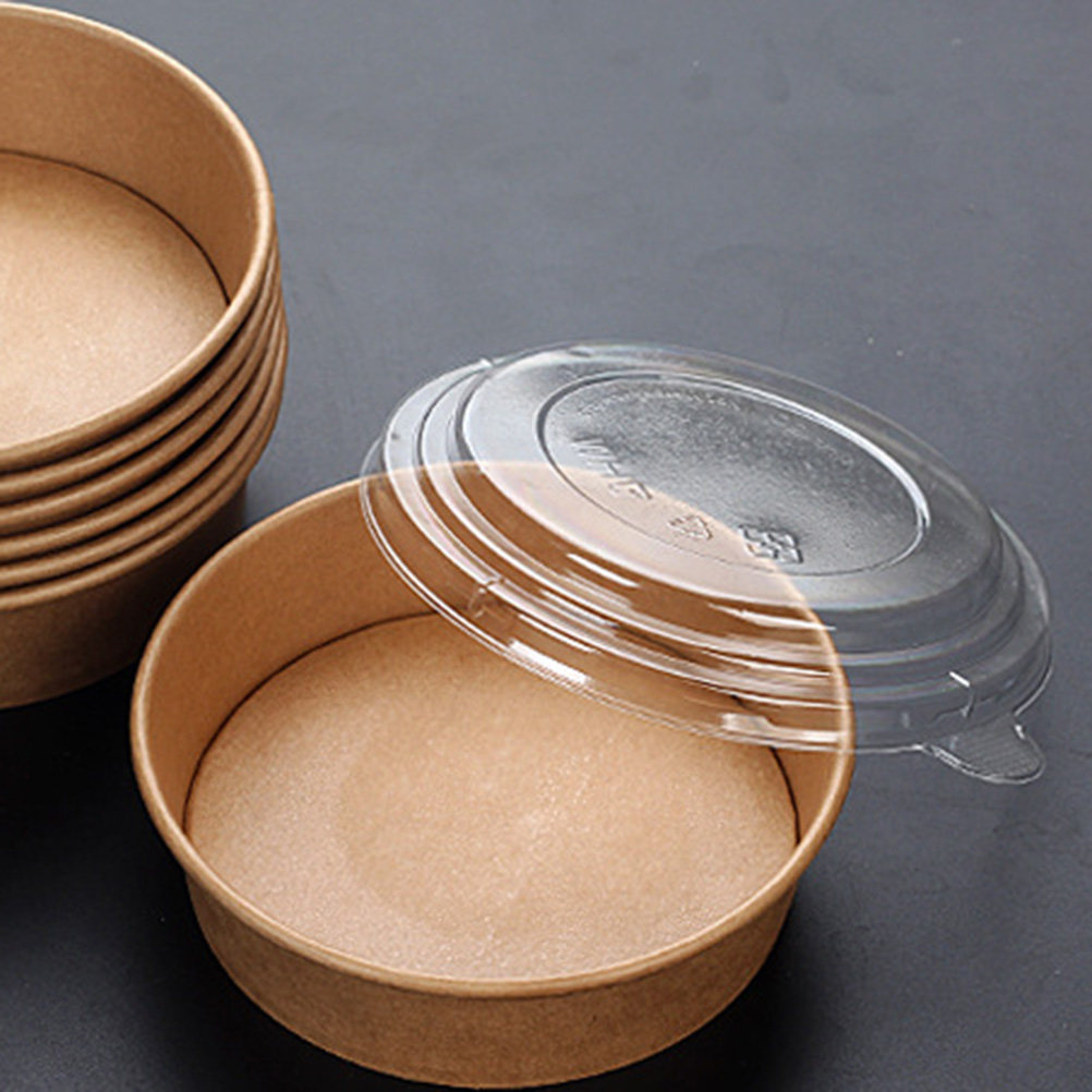 20Pcs Kraft Paper Bowls Leakpr - Meal Prep Box ulasan dan harga