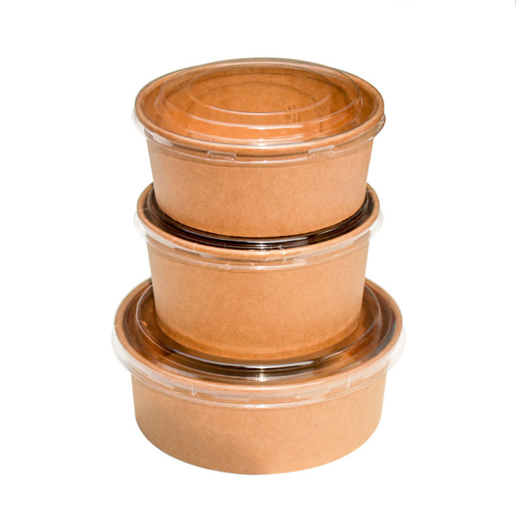 20Pcs Kraft Paper Bowls Leakpr - Meal Prep Box ulasan dan harga