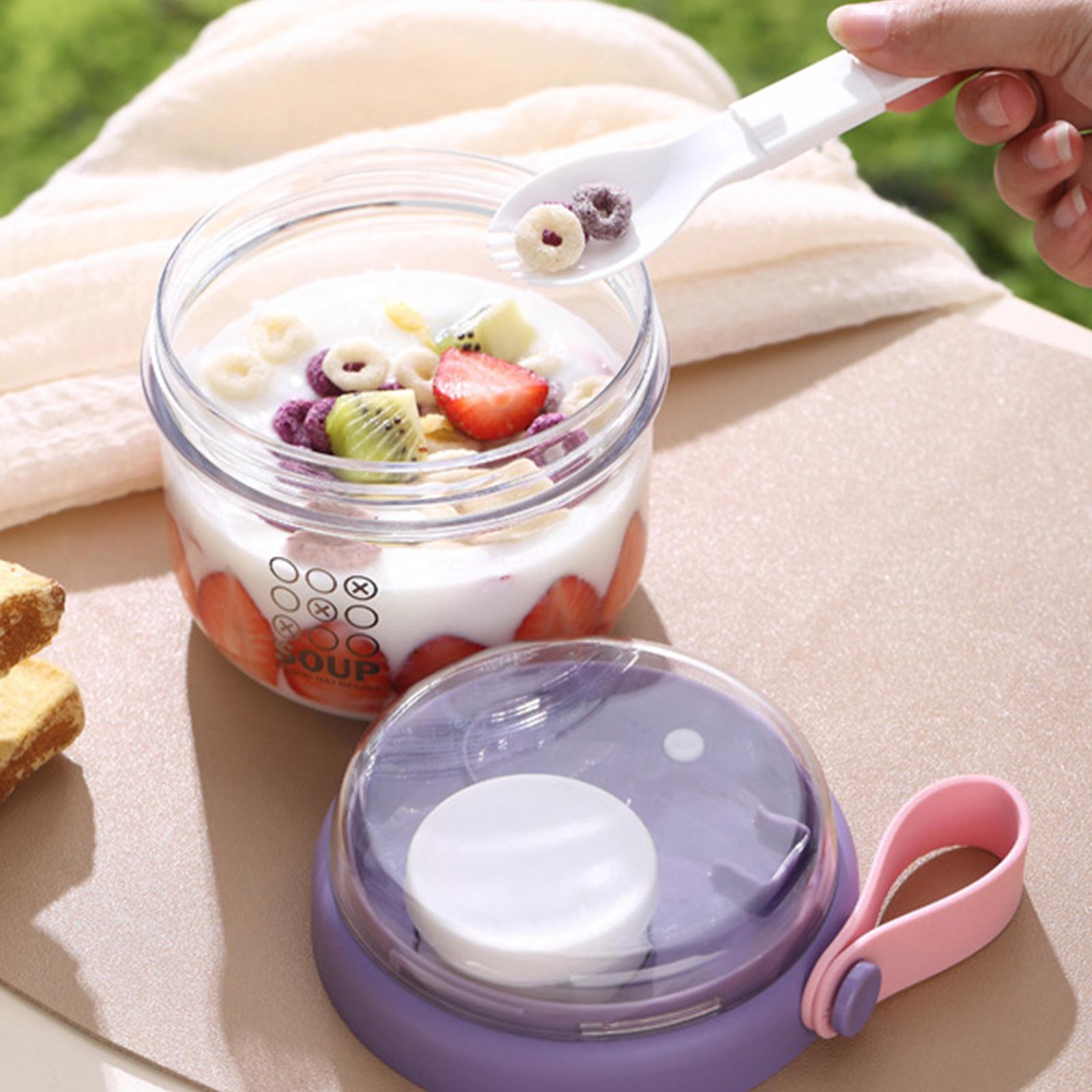 Salad Cup Airtight Lid Overnig - Meal Prep Overnight Oats ulasan dan harga
