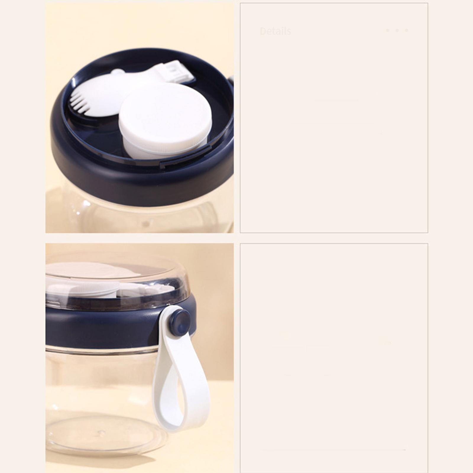 Salad Cup Airtight Lid Overnig - Meal Prep Overnight Oats ulasan dan harga
