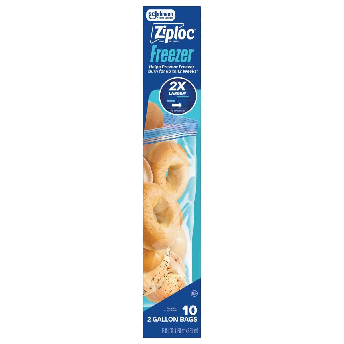 Ziploc Two Gallon Freezer Bags - Meal Prep Ziploc Bags ulasan dan harga