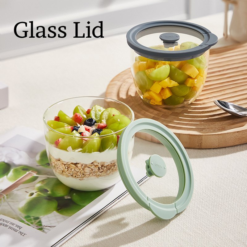 Glass Overnight Oats Container - Meal Prep Overnight Oats ulasan dan harga