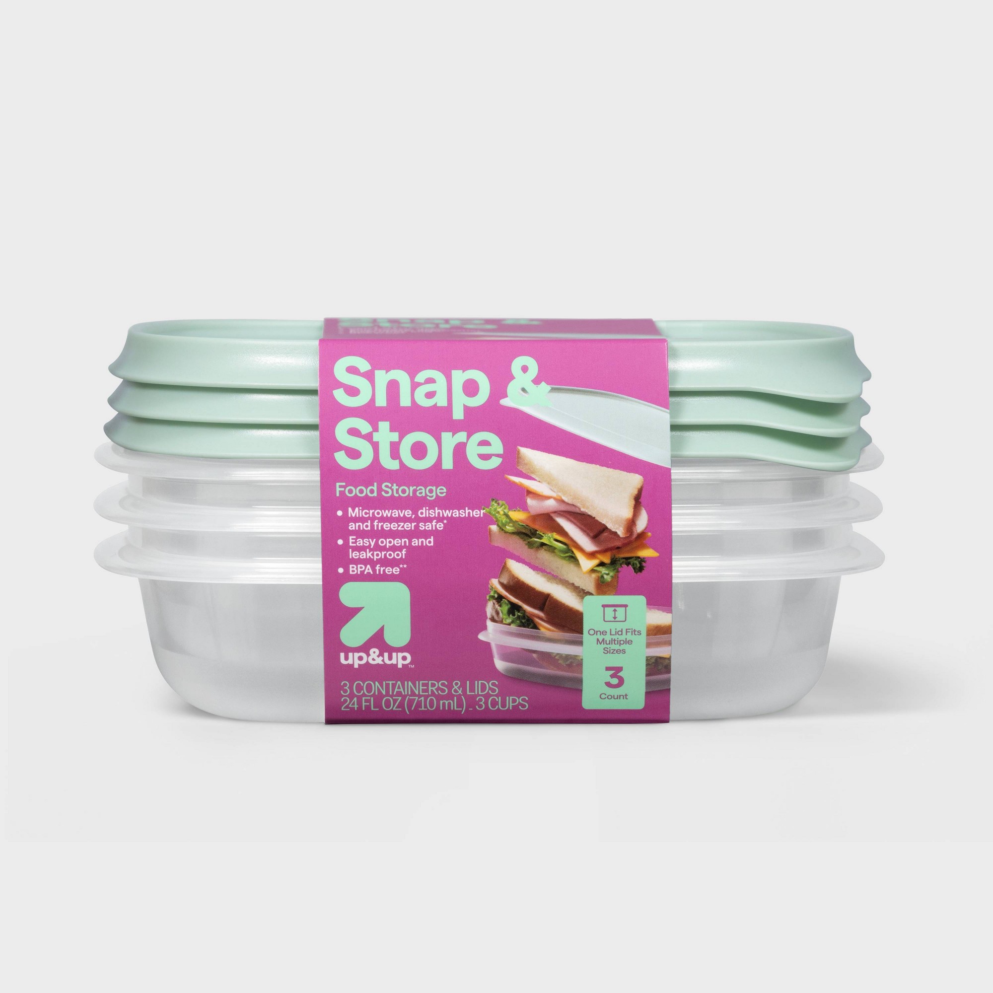 3ct Square Food Storage Contai - Meal Prep Box ulasan dan harga