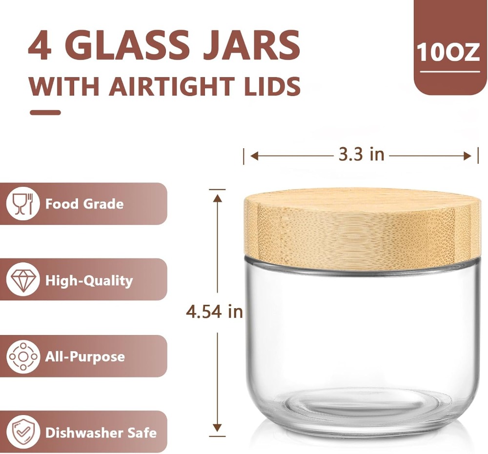 10 Oz Overnight Oats Container - Meal Prep Overnight Oats ulasan dan harga